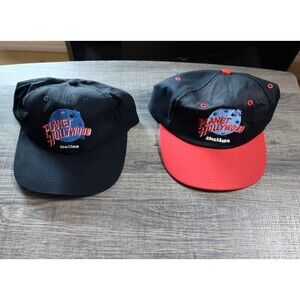 Vtg Planet Hollywood Dallas Hat Texas Snapback Cap Embroidered Logo Made USA